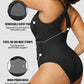 Sexy Damen Badeanzug mit Raffung, tiefem V-Ausschnitt und Shaping-Effekt