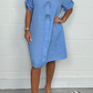 🎁Muttertag mit 50% Rabatt❤️2025 Neu Plus Size Button Up Tunikakleid