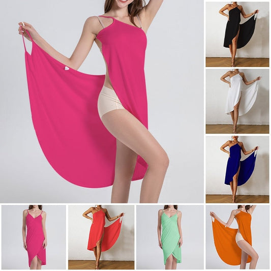 🏆Letzter Tag 49 % RABATT🌊Strand-Wickelkleid für Damen zum Überziehen