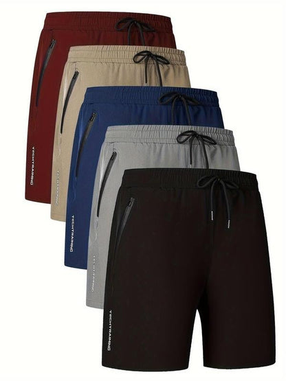 🌊Sommer-Schnäppchen💥Herren-Shorts mit Buchstaben-Print und Kordelzug