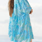 🔥HOT SALE-49% Rabatt🔥V-Ausschnitt Sommer Halbe Ärmel Floral Tunika Kurzes Kleid