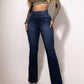 🌸🌼Frühjahrsaktion 50% RABATTStretch-Schlagjeans mit hoher Taille