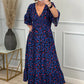 Leopardenkleid mit geraffter Taille🌺Bequem mit guter Figur