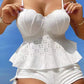 Frauenstahlpalette Feste Farbhalter Split Bikini