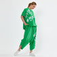 Zweiteiliges T-Shirt und Hose für lässige Frauen