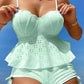 Frauenstahlpalette Feste Farbhalter Split Bikini