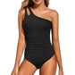 🌸🌼Frühjahrsaktion 60% RABATT🧚Einteiliger One-Shoulder-Badeanzug für Damen mit Cut-out-Design