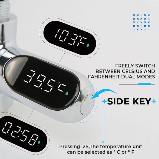 Neuartiges Duschthermometer