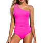 🌸🌼Frühjahrsaktion 60% RABATT🧚Einteiliger One-Shoulder-Badeanzug für Damen mit Cut-out-Design