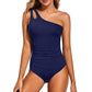 🌸🌼Frühjahrsaktion 60% RABATT🧚Einteiliger One-Shoulder-Badeanzug für Damen mit Cut-out-Design