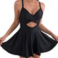 🎁Begrenzte Zeit 49 % RABATT⏳🩱Badeanzug mit Cutout-Rock für Damen