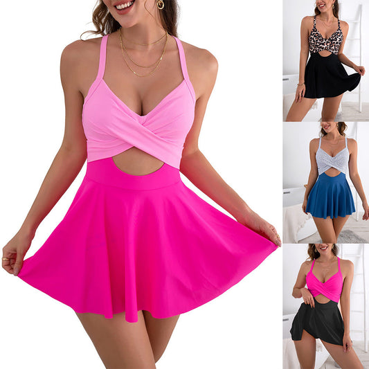 🎁Begrenzte Zeit 49 % RABATT⏳🩱Badeanzug mit Cutout-Rock für Damen