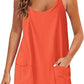 Sommerliches ärmelloses Minikleid für Frauen (Enthält einen Jumpsuit)