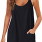 Sommerliches ärmelloses Minikleid für Frauen (Enthält einen Jumpsuit)
