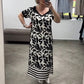 Off-Shoulder V-Ausschnitt Modisches Atmungsaktives Kleid