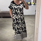 Off-Shoulder V-Ausschnitt Modisches Atmungsaktives Kleid