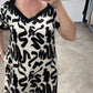 Off-Shoulder V-Ausschnitt Modisches Atmungsaktives Kleid