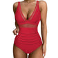 🌷Letzter Tag der Aktion 50% Rabatt 🏝️Mesh Tummy Control Badeanzug👙