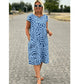 Lässiges Boho-Vintage-Kleid mit Print💃