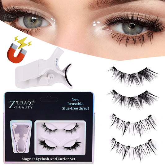 Magnetische falsche Wimpern ohne Klebstoff, die sich schnell befestigen lassen