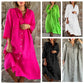 Lockeres Hemdkleid aus Baumwolle und Leinen