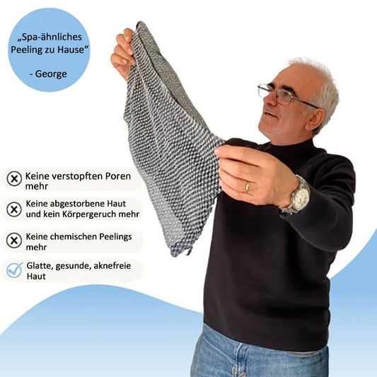 🧼Peeling-Duschtuch mit antibakterieller Wirkung🚿