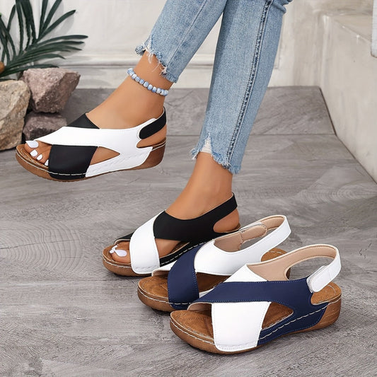 Casualowe zehenoffene Strandsandalen