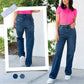 🎉Begrenzter Verkauf🎉High Rise Cargo Wide-Leg Stretch Jeans für Damen