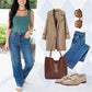 🎉Begrenzter Verkauf🎉High Rise Cargo Wide-Leg Stretch Jeans für Damen