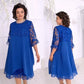 Transparentes Spitzenkleid in Layering-Optik
