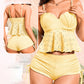 Frauenstahlpalette Feste Farbhalter Split Bikini