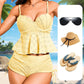 Frauenstahlpalette Feste Farbhalter Split Bikini