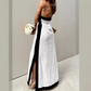 Rückenfreies Neckholder-Maxikleid mit Schlitz für Damen