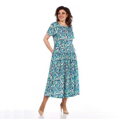 🔥Promotion - 50% discount🎉Summer Patterned Chiffon Dress