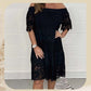 💃Trägerloses Spitzenkleid mit hohlem Patchwork für Damen