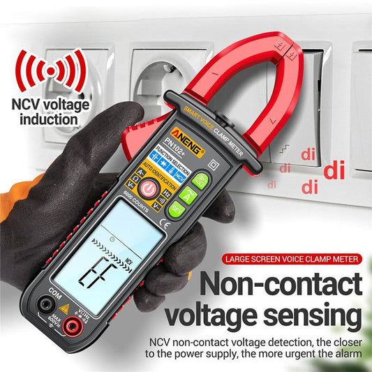 Intelligentes sprachgesteuertes Klemm-Multimeter-Testgerät