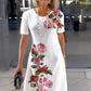 Rose Bloom Short Sleeve Dress