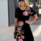 Rose Bloom Short Sleeve Dress