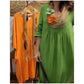 Lässiges langärmeliges Leinenkleid im Boho-Stil für Frauen