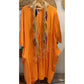 Lässiges langärmeliges Leinenkleid im Boho-Stil für Frauen