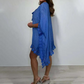 🌸Damen V-Ausschnitt-Einzelfarbenes Minikleid