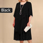 Midikleid im Lagen-Look in großen Größen