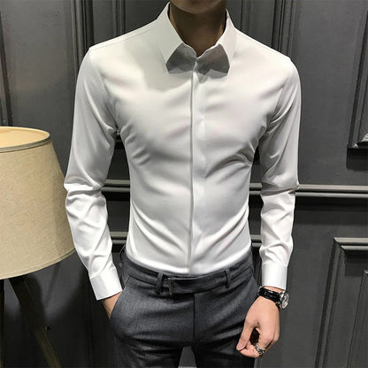 Knitterfreies Button-Down-Hemd für Herren