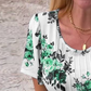 🌸Lockere Bluse mit Rundhalsausschnitt und kurzen Ärmeln für Damen mit Blumenmuster