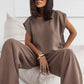 💖Limitierter Verkauf 50% OFF💖Zweiteiliges Set aus T-Shirt und weit geschnittener Hose für Damen👗