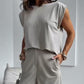 💖Limitierter Verkauf 50% OFF💖Zweiteiliges Set aus T-Shirt und weit geschnittener Hose für Damen👗