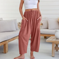 💥Diese Woche zum Sonderpreis🎁☀️Damen-Leinenhosen mit weitem Bein und Taschen