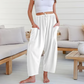 💥Diese Woche zum Sonderpreis🎁☀️Damen-Leinenhosen mit weitem Bein und Taschen