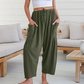 💥Diese Woche zum Sonderpreis🎁☀️Damen-Leinenhosen mit weitem Bein und Taschen