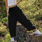 💥Diese Woche zum Sonderpreis🎁☀️Damen-Leinenhosen mit weitem Bein und Taschen